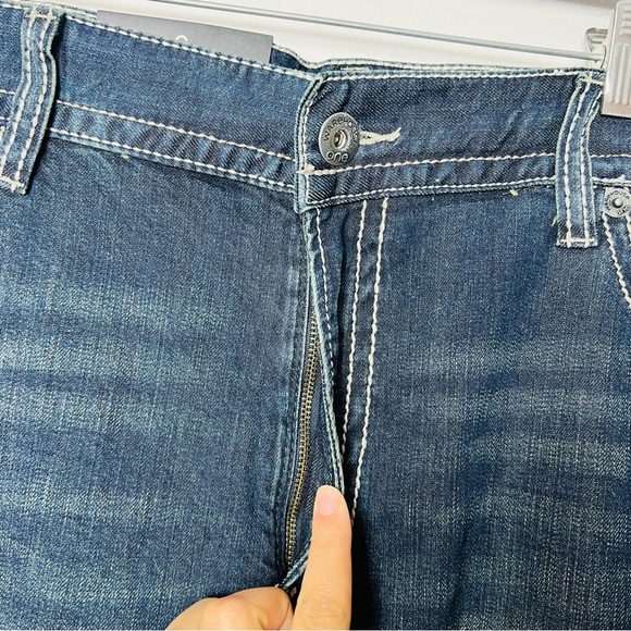 NWT Warehouse Blue Dark Wash Denim Relaxed Straight Leg Jeans men’s size 42 - Picture 7 of 12
